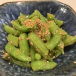スナップエンドウの胡麻和え
