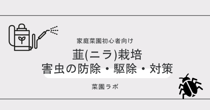 写真あり ニラに発生する害虫まとめ 家庭菜園の対策と防除
