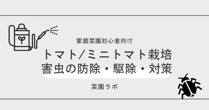 トマト・ミニトマト栽培害虫の防除・駆除・対策