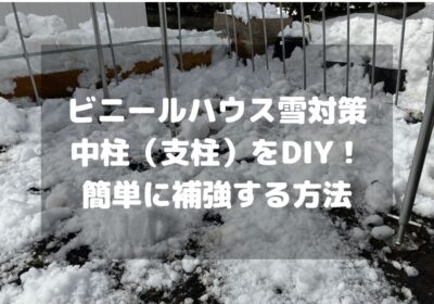【DIY】雪対策の中柱（支柱）で補強する方法